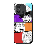 Anime Sketch Redmi 12C Glass Back Cover Online