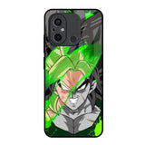 Anime Green Splash Redmi 12C Glass Back Cover Online