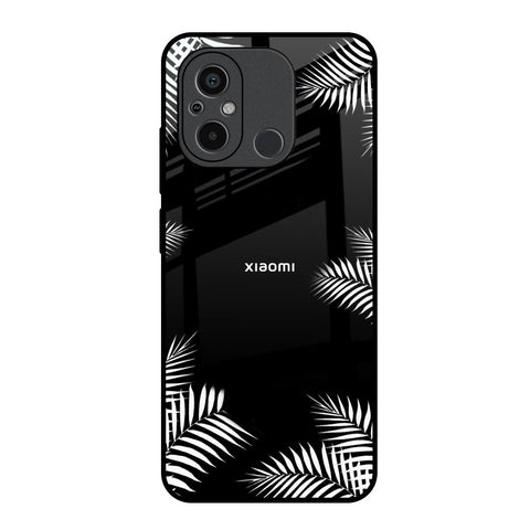 Zealand Fern Design Redmi 12C Glass Back Cover Online