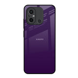 Dark Purple Redmi 12C Glass Back Cover Online