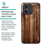 Timber Printed Glass Case for Redmi 12C
