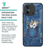 Kitty In Pocket Glass Case For Redmi 12C