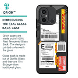 Cool Barcode Label Glass Case For Redmi 12C