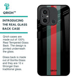 Vertical Stripes Glass Case for Redmi 12C