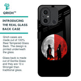 Anime Red Moon Glass Case for Redmi 12C