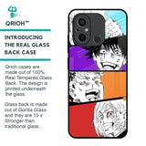 Anime Sketch Glass Case for Redmi 12C