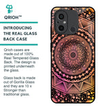 Floral Mandala Glass Case for Redmi 12C