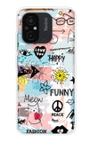 Happy Doodle Redmi 12C Back Cover