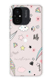 Unicorn Doodle Redmi 12C Back Cover