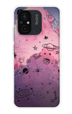 Space Doodles Art Redmi 12C Back Cover