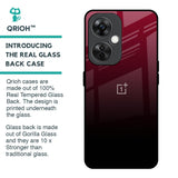 Wine Red Glass Case For OnePlus Nord CE 3 Lite 5G