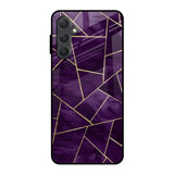 Geometric Purple Samsung Galaxy M54 5G Glass Back Cover Online