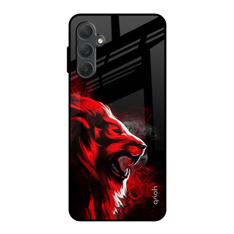 Red Angry Lion Samsung Galaxy M54 5G Glass Back Cover Online