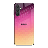 Geometric Pink Diamond Samsung Galaxy M54 5G Glass Back Cover Online