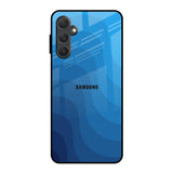 Blue Wave Abstract Samsung Galaxy M54 5G Glass Back Cover Online