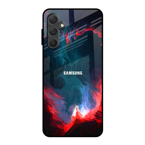 Brush Art Samsung Galaxy M54 5G Glass Back Cover Online