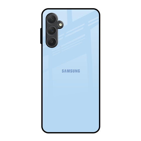 Pastel Sky Blue Samsung Galaxy M54 5G Glass Back Cover Online