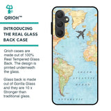 Travel Map Glass Case for Samsung Galaxy M54 5G