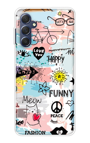 Happy Doodle Samsung Galaxy M54 5G Back Cover