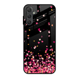 Heart Rain Fall Samsung Galaxy M14 5G Glass Back Cover Online