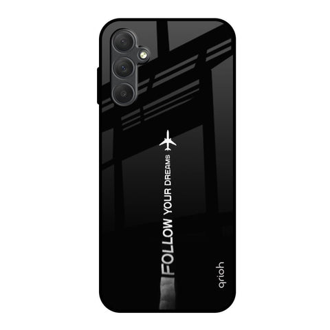 Follow Your Dreams Samsung Galaxy M14 5G Glass Back Cover Online