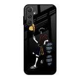 Luffy Line Art Samsung Galaxy M14 5G Glass Back Cover Online