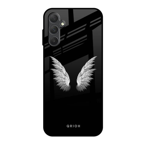 White Angel Wings Samsung Galaxy M14 5G Glass Back Cover Online