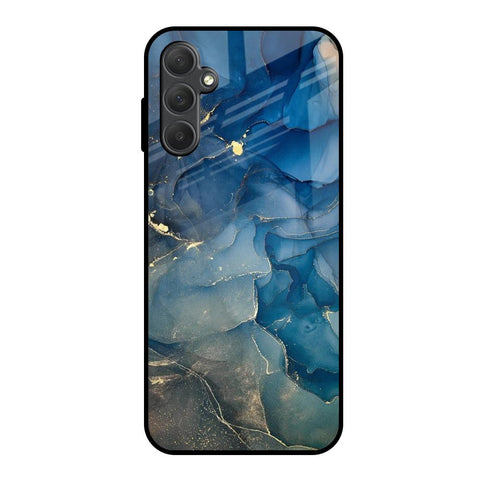 Blue Cool Marble Samsung Galaxy M14 5G Glass Back Cover Online