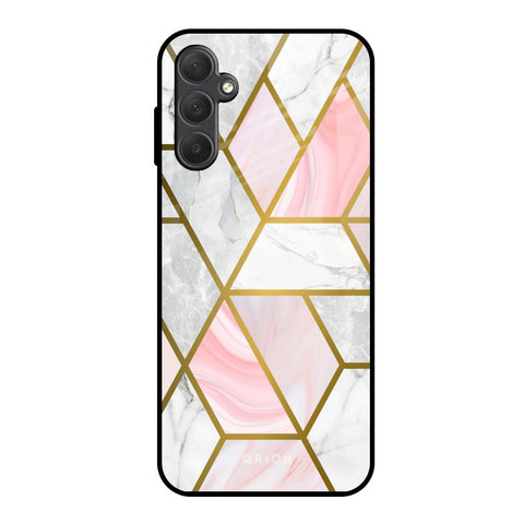 Geometrical Marble Samsung Galaxy M14 5G Glass Back Cover Online