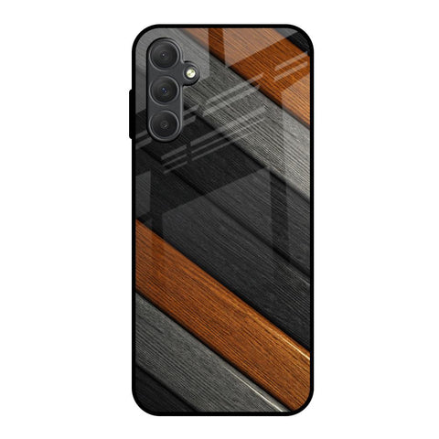 Tri Color Wood Samsung Galaxy M14 5G Glass Back Cover Online