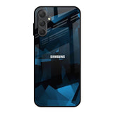 Polygonal Blue Box Samsung Galaxy M14 5G Glass Back Cover Online