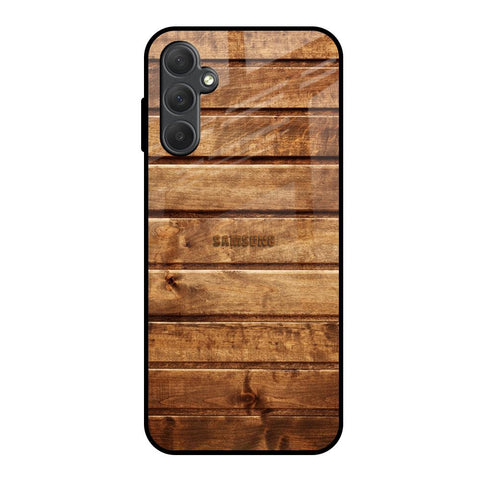 Wooden Planks Samsung Galaxy M14 5G Glass Back Cover Online