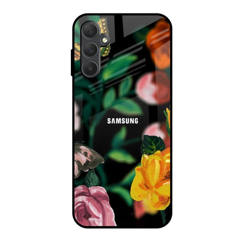 Flowers & Butterfly Samsung Galaxy M14 5G Glass Back Cover Online