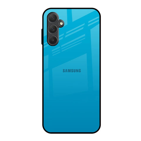 Blue Aqua Samsung Galaxy M14 5G Glass Back Cover Online