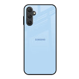 Pastel Sky Blue Samsung Galaxy M14 5G Glass Back Cover Online