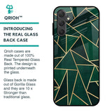 Abstract Green Glass Case For Samsung Galaxy M14 5G