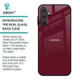 Classic Burgundy Glass Case for Samsung Galaxy M14 5G