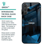 Polygonal Blue Box Glass Case For Samsung Galaxy M14 5G