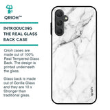 Modern White Marble Glass case for Samsung Galaxy M14 5G