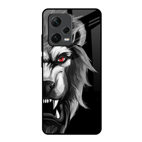 Wild Lion Redmi Note 12 Pro 5G Glass Back Cover Online