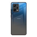 Blue Grey Ombre Redmi Note 12 Pro 5G Glass Back Cover Online