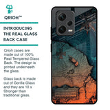 Geographical Map Glass Case for Redmi Note 12 Pro 5G
