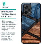 Wooden Tiles Glass Case for Redmi Note 12 Pro 5G