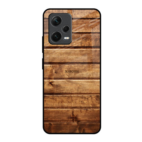 Wooden Planks Redmi Note 12 5G Glass Back Cover Online