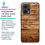 Wooden Planks Glass Case for Redmi Note 12 5G