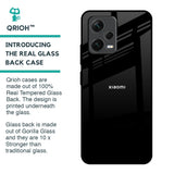 Jet Black Glass Case for Redmi Note 12 5G