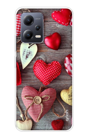 Valentine Hearts Redmi Note 12 5G Back Cover
