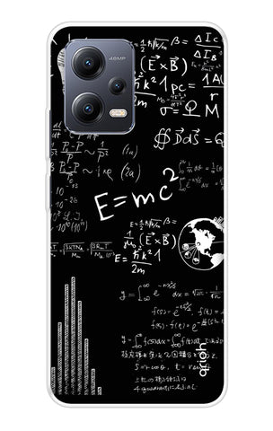 Equation Doodle Redmi Note 12 5G Back Cover