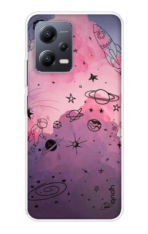 Space Doodles Art Redmi Note 12 5G Back Cover