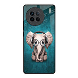 Adorable Baby Elephant Vivo X90 5G Glass Back Cover Online